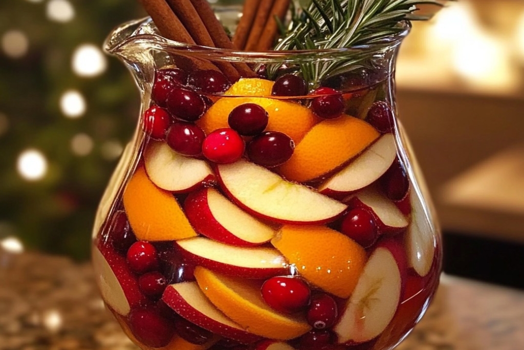 Sangria de Natal sem alcool