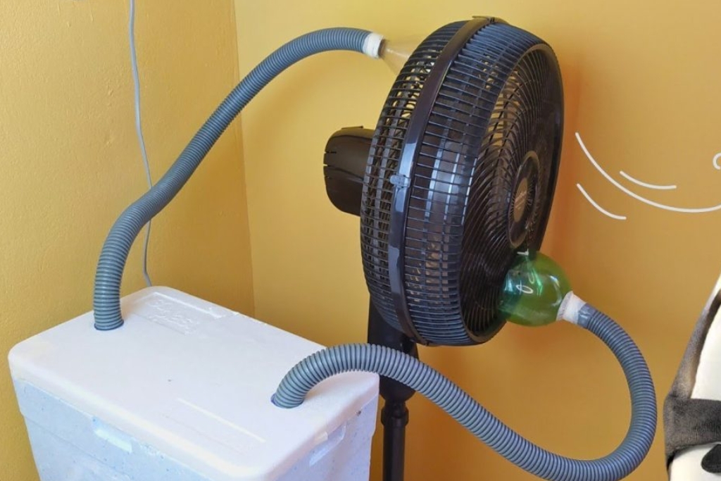 Super ar condicionado caseiro